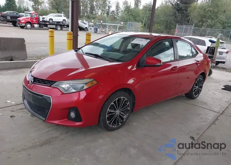 2014 Toyota Corolla S Plus из США, поврежденный, VIN 2T1BURHE8EC122197